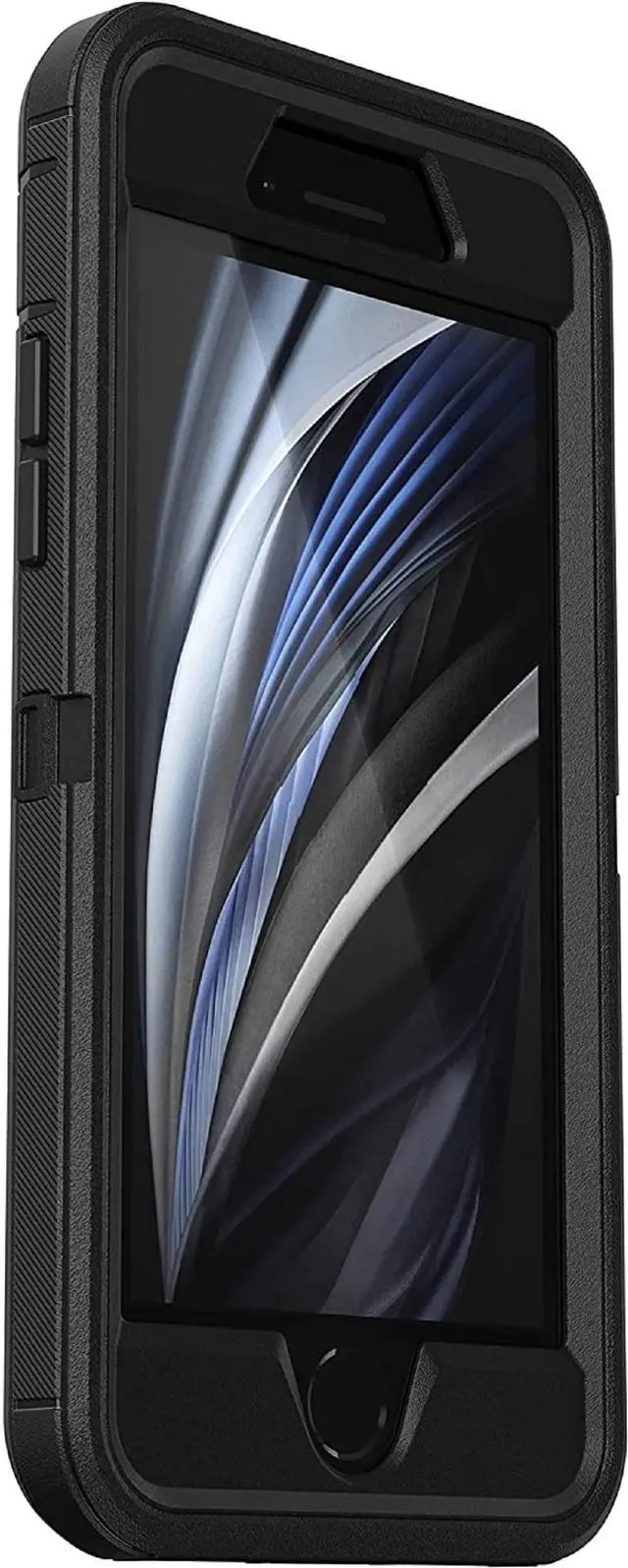 Alt view image 4 of 5 - Defender Series Case for iPhone SE 3rd Gen (2022), iPhone SE 2nd (2020), iPhone 8, iPhone 7 (Not Plus) - Case Only - Non-Retail Packaging - Black