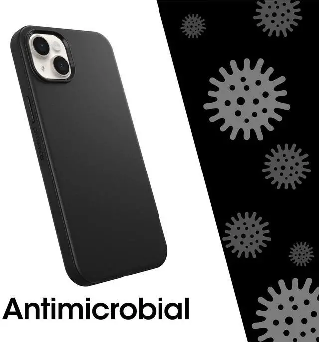 Alt view image 5 of 5 - iPhone 14 Plus Symmetry Series+ Case - BLACK , ultra-sleek, snaps to MagSafe, raised edges protect camera & screen