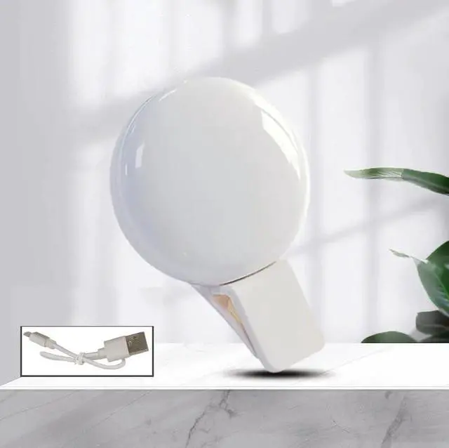 Alt view image 3 of 6 - on LED Selfie Ring Light, Small Pocket-Size, 3 Brightness Levels, Rechargeable, Phone Camera Light, (White)