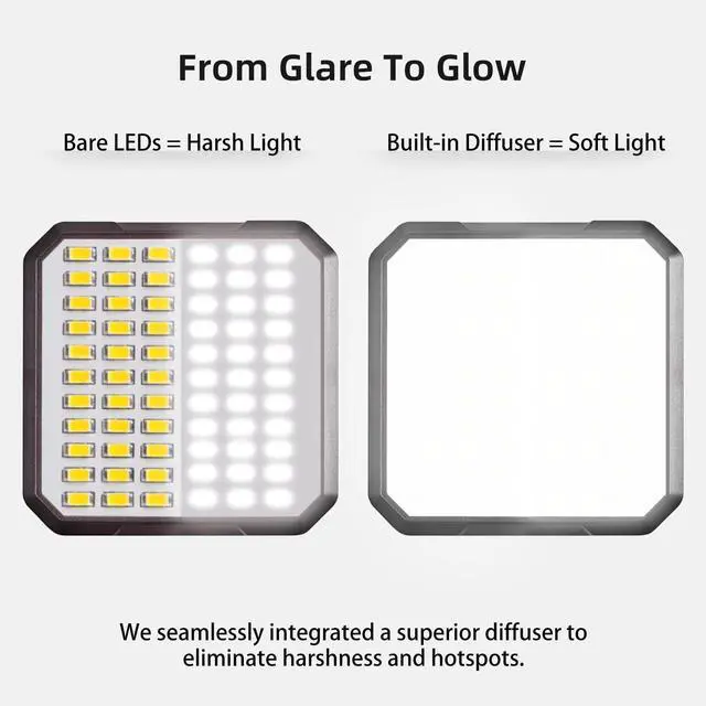 Alt view image 4 of 7 - Magnetic Selfie Light for Phone, 2000mAh Portable Video Conference Lighting with Clip, CRI 98+ 2500K-9000K Rechargeable LED Video Light with Flip-Up Gimbal for Makeup, Photography & Recording