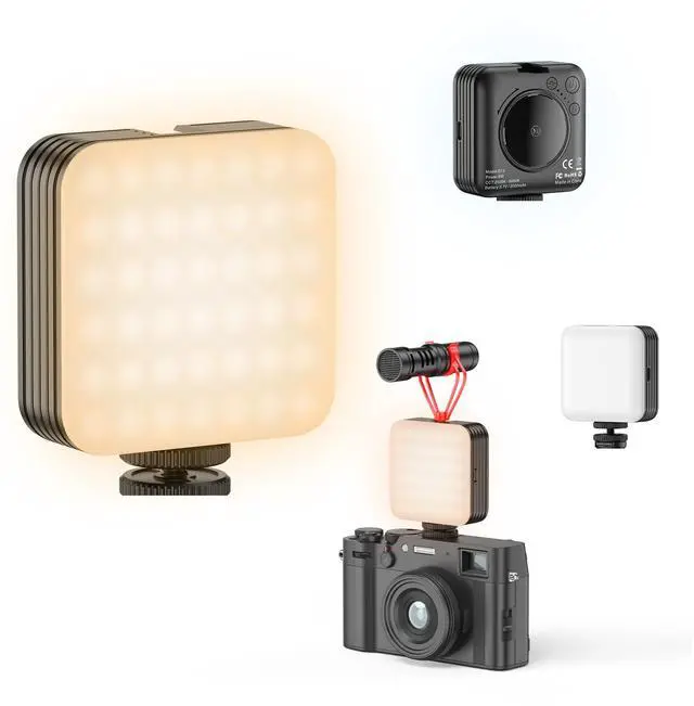 Main image of 80 LED Selfie Light with 3 Modes, Portable Phone Light with Clip & 1/4 in Screw Hole, Rechargeable Clip Fill Video Conference Selfie Panel Lights for Phone/Camera/iPad/Laptop/TikTok