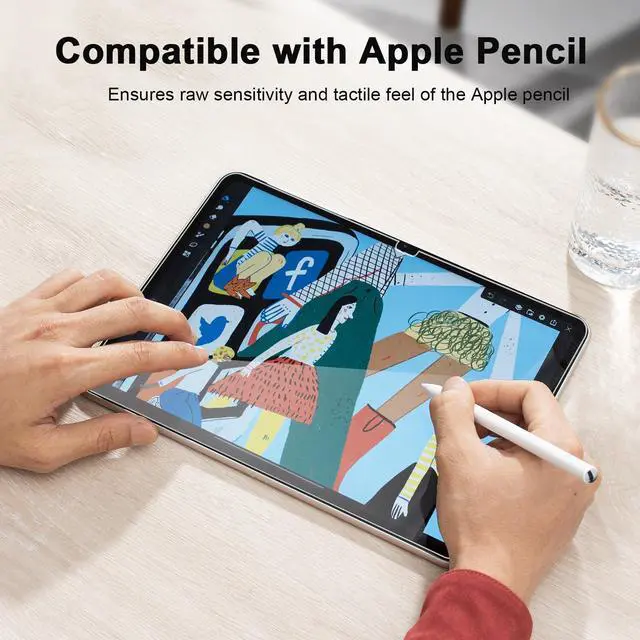 Alt view image 7 of 7 - 2 Pack Screen Protector for iPad 11th A16 2025 & 10th Generation 10.9 Inch 2022, HD Clear 9H Hardness Tempered Glass Film Compatible with iPad 11/10 Gen, Scratch Resistent, Touch Sensitive