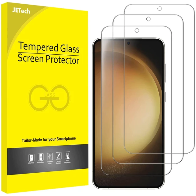 Main image of Screen Protector for Samsung Galaxy S23, 3-Pack | HD Clear, Fingerprint ID Compatible, Anti-Scratch Glass