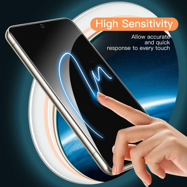 Alt view image 6 of 7 - Screen Protector for Samsung Galaxy S23, 3-Pack | HD Clear, Fingerprint ID Compatible, Anti-Scratch Glass