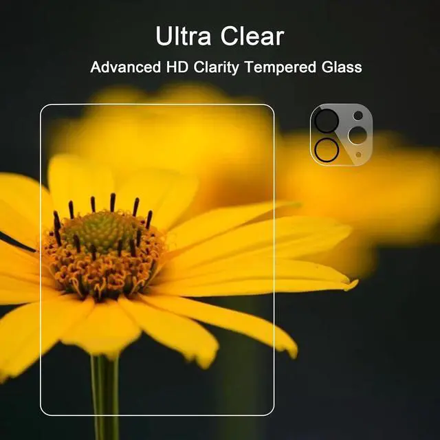 Alt view image 4 of 6 - Screen Protector for iPad Pro 11 inch 2022/2021/2020 (4th/3rd/2nd Generation) 3 Pack + 2 Pack Camera Lens Protector,Tempered Glass,Face ID & Apple Pencil & Case Compatible