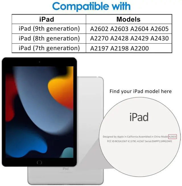 Alt view image 2 of 6 - Screen Protector for iPad (10.2-Inch, 2021/2020/2019 Model, 9/8/7 Generation), Tempered Glass Film, 1-Pack