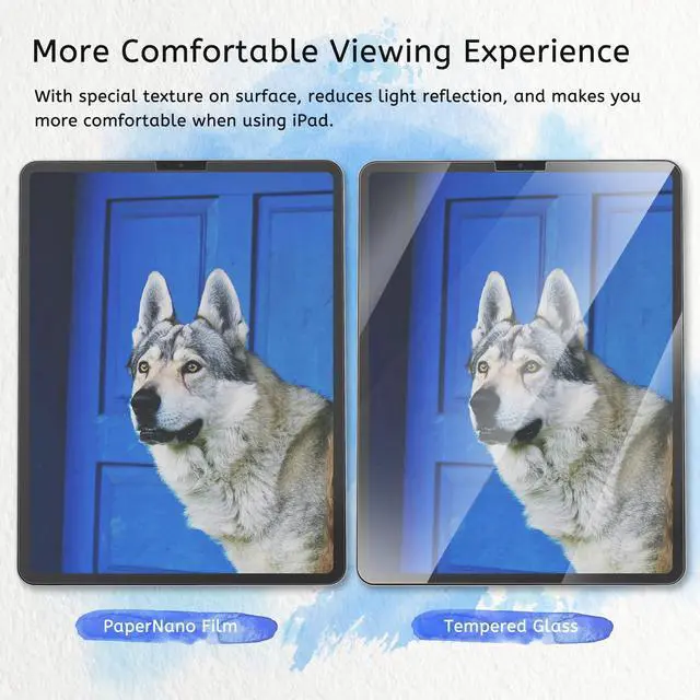 Alt view image 5 of 7 - 2 Pack Paperfeel Screen Protector Compatible with iPad Pro 11 (2022&2021&2020&2018)/ iPad Air 5th & Air 4th Generation(10.9 Inch), Crafted for Natural Writing, Anti Glare, Easy Installation