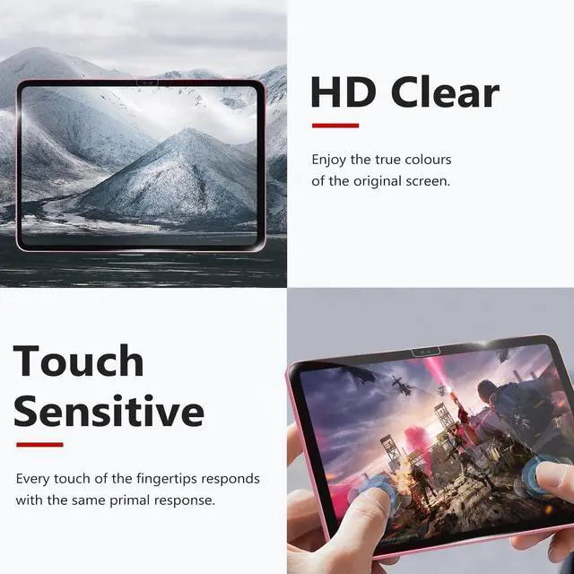 Alt view image 6 of 6 - Screen Protector Compatible with iPad A16 11th/10th Generation (11/10.9 Inch, 2025/2022), Tempered Glass, Ultra Clear, Anti-Scratch, Case Friendly, EZ Kit, 1 Pack