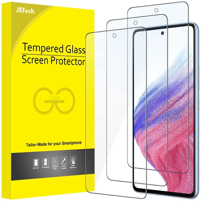 Main image of Screen Protector for Samsung Galaxy A53/A52/A52s, 3-Pack | HD Clear, 9H Tempered Glass Film, Anti-Scratch Glass