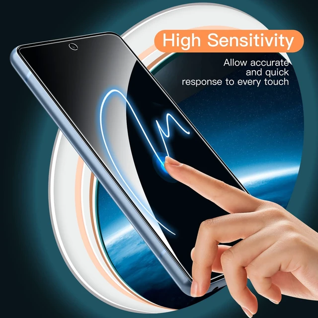 Alt view image 6 of 7 - Screen Protector for Samsung Galaxy A53/A52/A52s, 3-Pack | HD Clear, 9H Tempered Glass Film, Anti-Scratch Glass