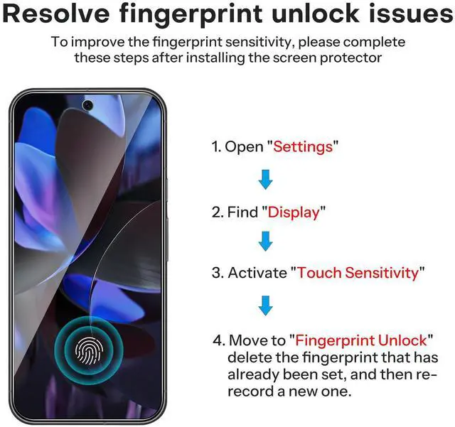 Alt view image 3 of 7 - 3+2 Pack for Google Pixel 9 Pro XL Screen Protector 6.8 Inch, 3 Tempered Glass Film & 2 Camera Lens Protector, Bubble-free, HD Clear, Not for 9 Pro/ 9