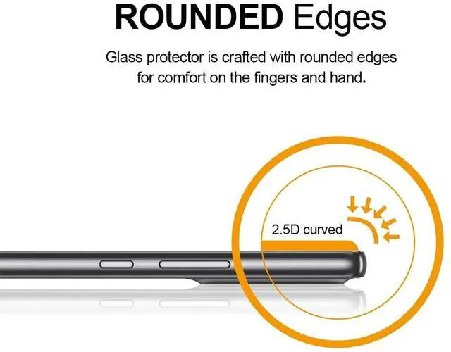 Alt view image 3 of 5 - (2 Pack) Designed for Samsung Galaxy A53 5G / A52 / A52 5G / A51 / A51 5G / A51 5G UW Tempered Glass Screen Protector, Anti Scratch, Bubble Free