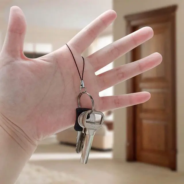 Alt view image 4 of 6 - 100 Pieces Black Cell Phone Lanyard Split Ring Strap with Silver Tone Ring for Mobile USB Flash Drive MP3 Keychain Keyring DIY