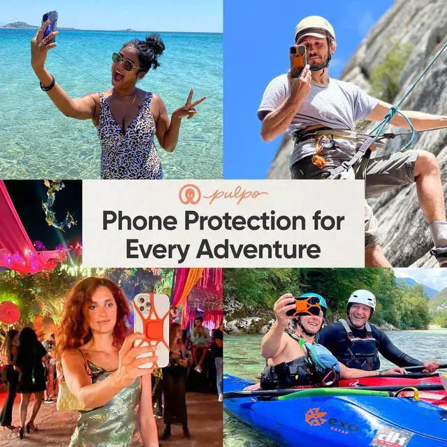 Alt view image 7 of 7 - Anti Theft Phone Leash with Retractable Dyneema Tether, Secure Phone Leash and Strap for Skiing, Kayak, Travel and Festivals, Fits Smartphones up to 6.8 Inches, Ash Lavender