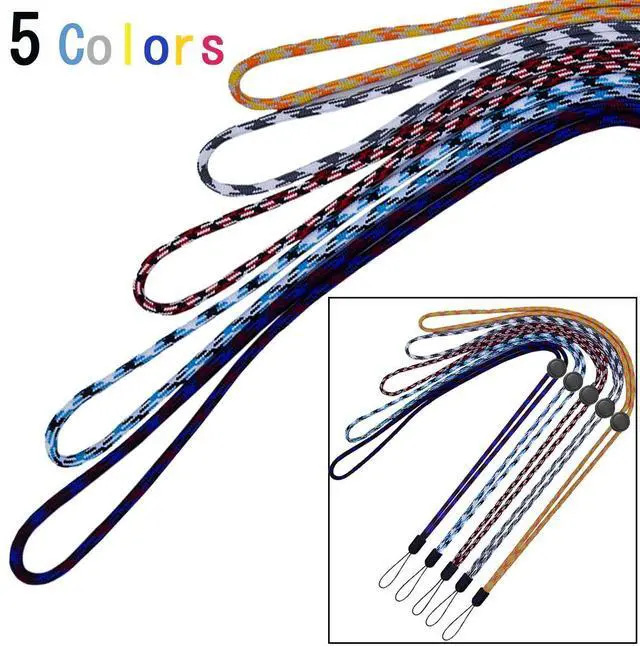 Alt view image 5 of 7 - 5 Pack 5 Colours Adjustable Lanyards Neck Strap Lanyard For Keys Pen Phone ID Badges Holder