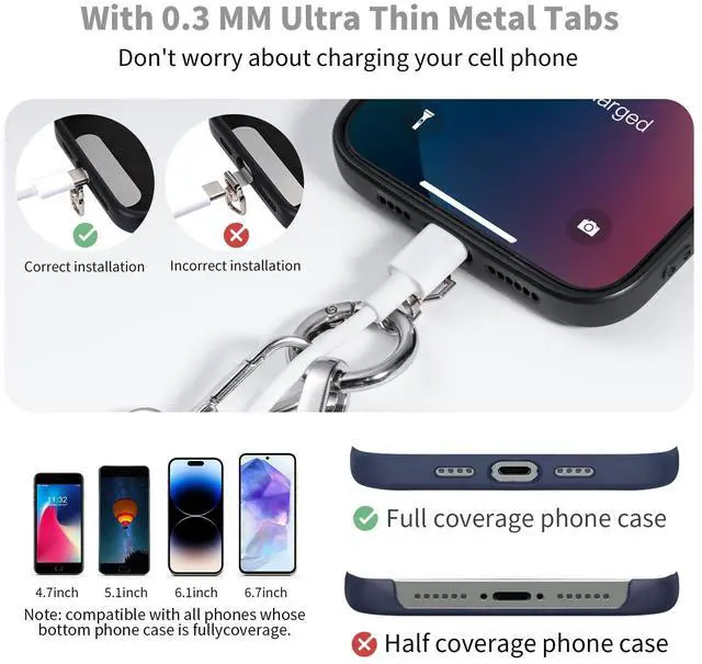 Alt view image 6 of 7 - Clip and Go Strap for Phone with Wallet Crossbody Phone Lanyard with Anti-Theft Zipper Pouch Detachable Quilted Wrist Wallet with RFID and ID Window for Daily Travel.