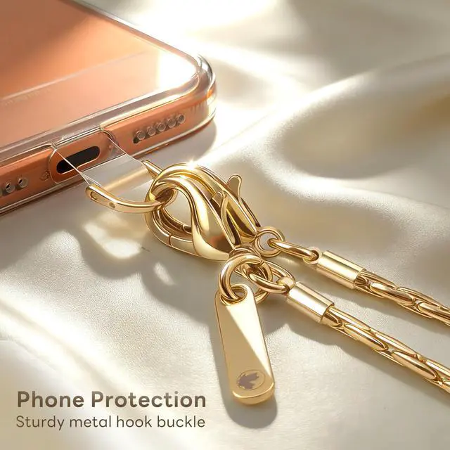 Alt view image 3 of 7 - Phone Lanyard for Cellphone Case Crossbody Phone Strap Detachable Phone Charms Strap Anti Theft Necklace Holder for iPhone For Women