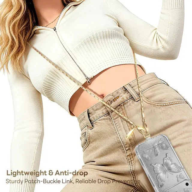Alt view image 6 of 7 - Phone Lanyard for Cellphone Case Crossbody Phone Strap Detachable Phone Charms Strap Anti Theft Necklace Holder for iPhone For Women