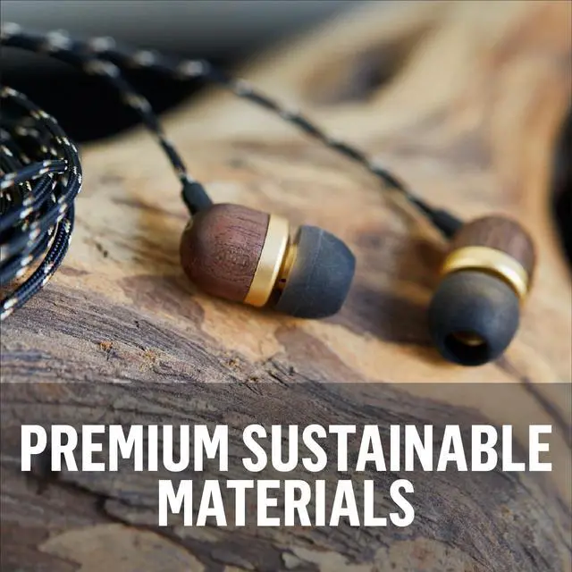 Alt view image 7 of 7 - Smile Jamaica AUX Wired Earbuds with Microphone, Noise-Isolating in-Ear Headphones, Tangle-Resistant Cable, 3.5mm Jack Sustainable (Brass)