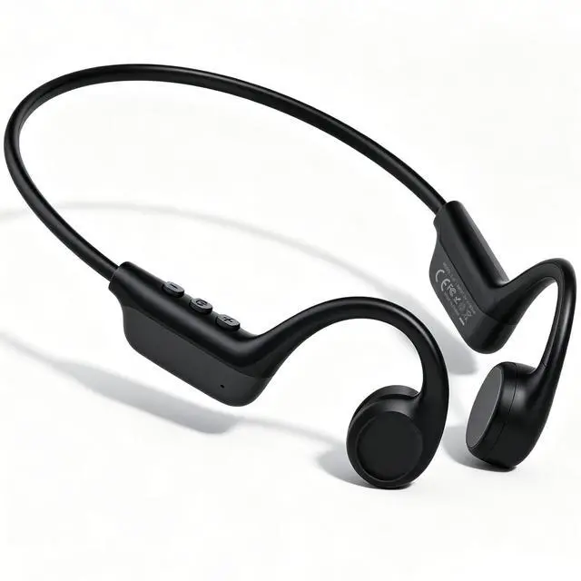 Main image of Bone Conduction Sports Headphones 27g Ultra-Light Frame for All-Day Comfort, Bluetooth 6.0, Immersive Sound, Crisp Calls & Video, Trendy Black-Gray, Perfect for Cycling, Gym, Outdoor Sports