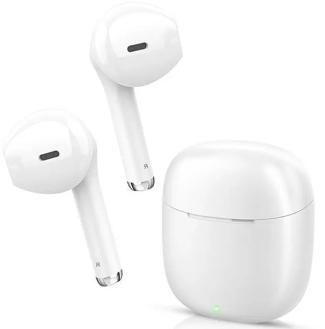 Main image of Wireless Earbuds, Bluetooh Earbuds, Deep Bass Light Weight Mini Wireless Headphones for Running/Fitness, 25Hrs Playtime, Built-in Microphone, Touch Control, IPX5 Waterproof