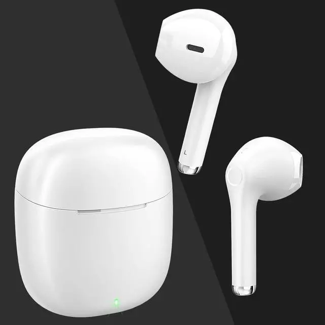 Alt view image 2 of 7 - Wireless Earbuds, Bluetooh Earbuds, Deep Bass Light Weight Mini Wireless Headphones for Running/Fitness, 25Hrs Playtime, Built-in Microphone, Touch Control, IPX5 Waterproof