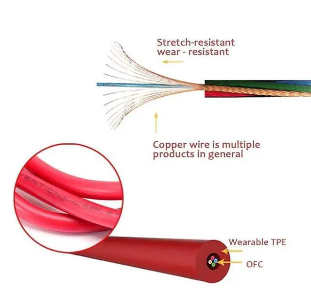 Alt view image 3 of 7 - Replacement Audio Cable Cord Wire with in line Microphone and Control for Beats by Dr Dre Headphones Solo Studio Pro Detox Wireless Mixr Executive Pill (Black Red)