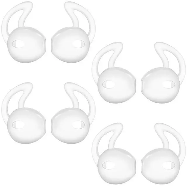 Main image of Earpods Covers Anti-Slip Silicone Soft Sport Earbud Tips for iPhone 6S/6 Plus/5S/5C/5 Earbuds Comfortable 4 Pairs Clear