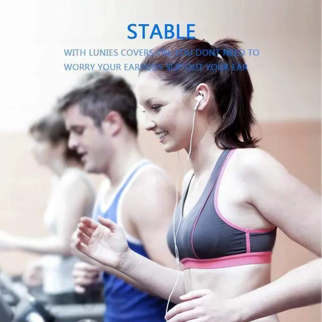 Alt view image 6 of 7 - Earpods Covers Anti-Slip Silicone Soft Sport Earbud Tips for iPhone 6S/6 Plus/5S/5C/5 Earbuds Comfortable 4 Pairs Clear
