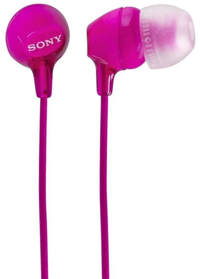 Alt view image 2 of 4 - MDR-EX15LPP Pink in Ear Headphones MDREX15