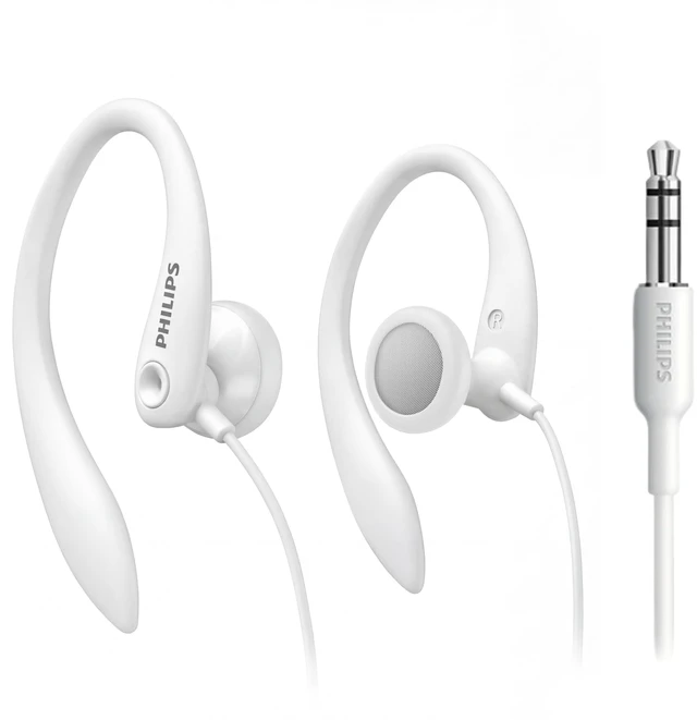 Main image of SHS3200WT Flexible Earhook Headphones, White
