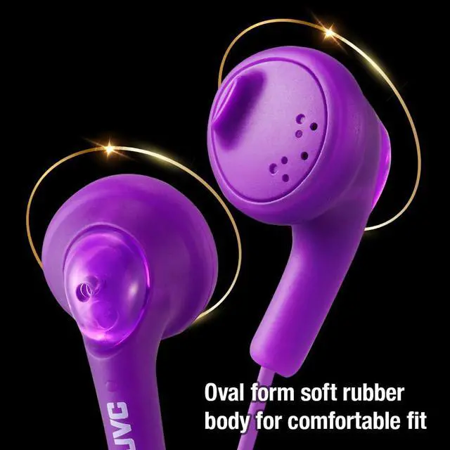 Alt view image 3 of 6 - HAF160V Gumy Ear Bud Headphone Violet