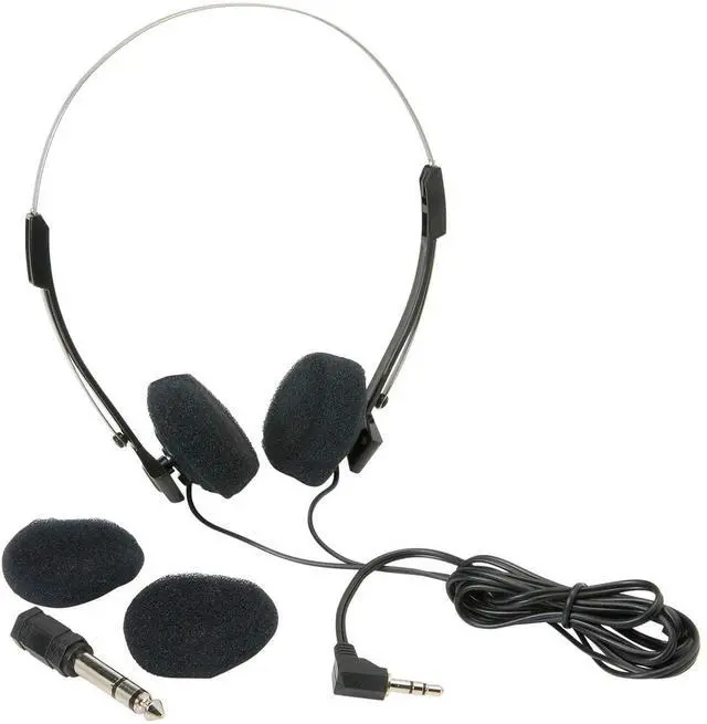 Alt view image 2 of 3 - Mini Stereo Lightweight Headphones with 4 Foot Cord