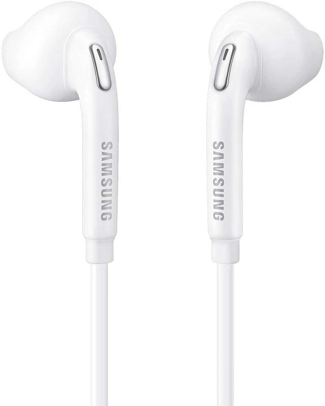 Alt view image 4 of 5 - Samung Wired Earbuds Original 3.5mm in-Ear Headphones Galaxy S10, S10 Plus, S10e Plus, Note 10, A71, A31 - Microphone & Volume Remote - Includes Black Velvet Carrying Pouch - White