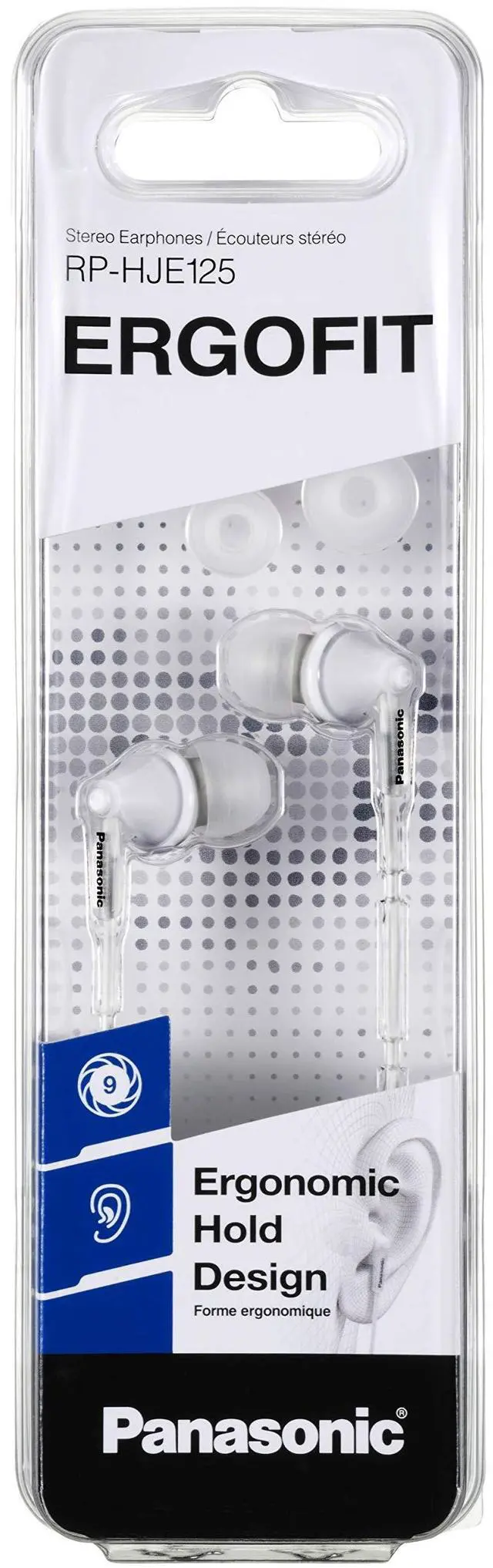 Alt view image 2 of 5 - RP-HJE125E-W - Ergofit Design Headphones
