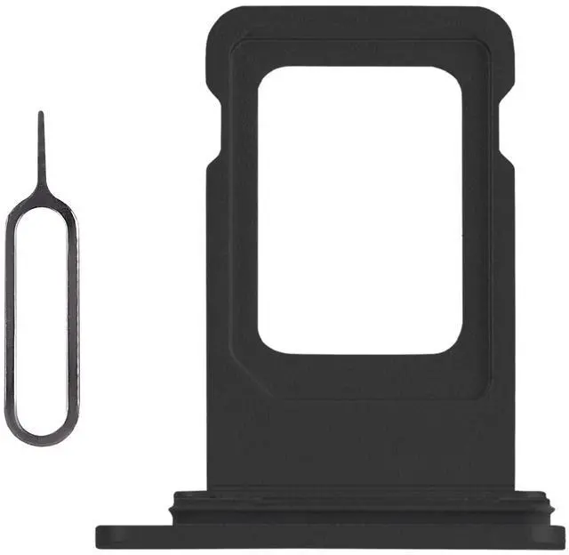 Main image of for iPhone XR Black SIM Card Tray Holder Replacement Single SIM Version for iPhoneXR Card Slot with Waterproof Rubber Ring Repair Fix Kit Card Removal Tool for A1984 A2105 A2106 A2107 A2108