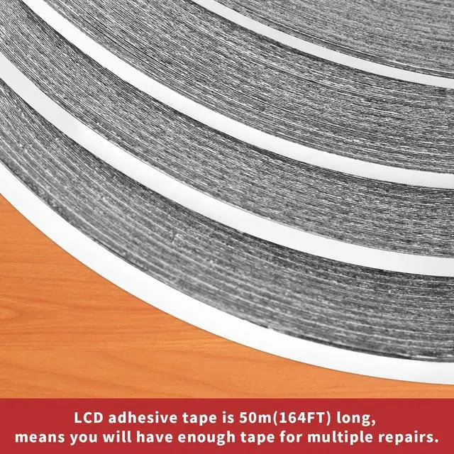 Alt view image 4 of 7 - 2mm / 3mm / 4mm / 5mm x 50M Phone Repair Tape Phone Screen Adhesive Tape LCD Touch Screen Repair Tape with 1 Tweezers for Cell Phone, iPad, Tablets, Laptops, LCD Screen