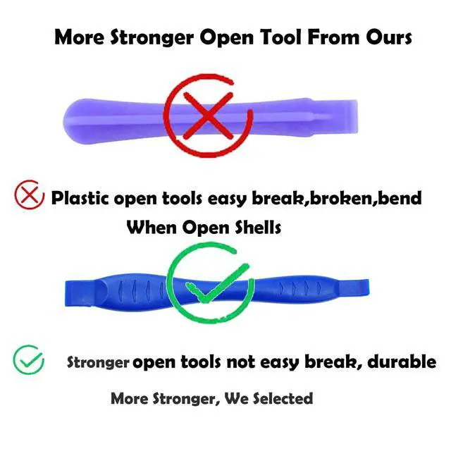 Alt view image 5 of 6 - 30PCS Install Repair Kit Mod Open Shell Tools Torx T8H T6 Screwdrivers Screws for Xbox One, Xbox Series X/S, Xbox One S/X, Xbox Elite Series 2 Core, Xbox 360 Controller