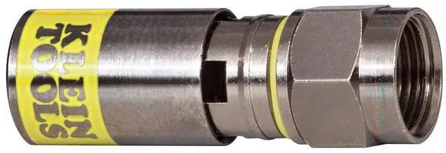 Main image of VDV812-606 F-Connector for RG6/6Q Coaxial Cable, Universal Compression Connectors, Male, Professional Grade, 10-Pack