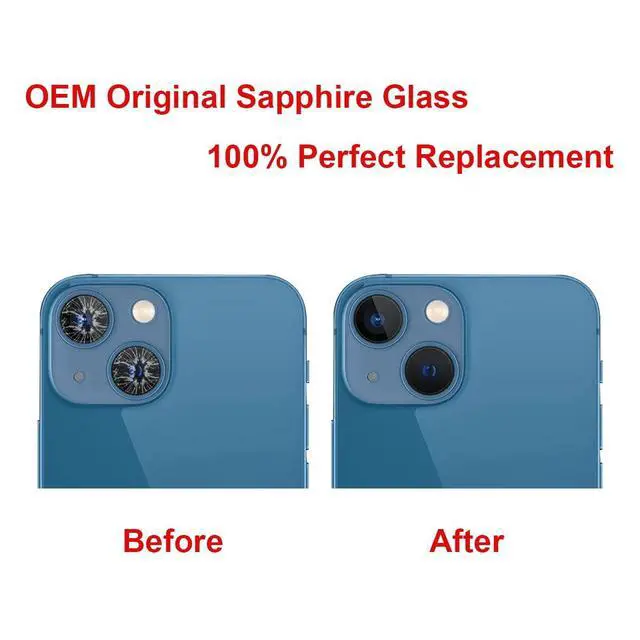 Alt view image 6 of 7 - Rear Back Camera Glass Lens Replacement for iPhone 13 and iPhone 13 mini with Pre-Installed Adhesive and Repair Tool Kit