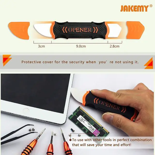 Alt view image 4 of 7 - Opening Pry Tool, Pistachio Opener, Anti-Static Thin Flexible Stainless Steel Opener for Phone Laptop Tablet LCD Covers Glass Removal, Replacing Batteries