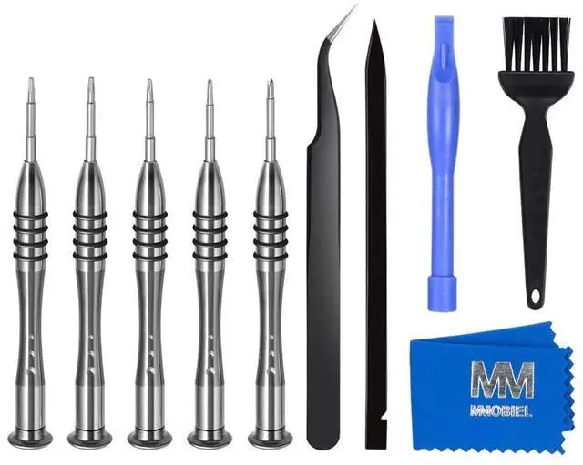 Main image of Toolkit Compatible with Macbook Pro/Air Repair-10 in-1 Professional Screwdriver Kit-Incl. 5x Magnetic Screwdriver: Tri-wing,Phillips,Pentalobe 5,Torx T5/T6 and other Opening and Cleaning Tools