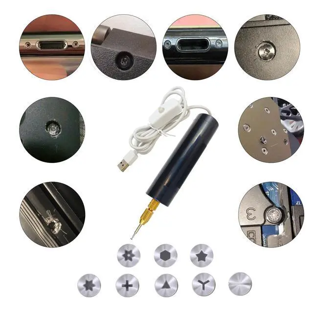 Alt view image 6 of 6 - Damaged Screw Removal for iPhone, iPhone Repair Tool, Broken Screw Extractor Kit for Cell Phone,Targetting Small Screw Damaged can not Screw Out by Screwdriver, USB 5V2A Adapter Required