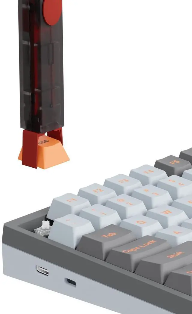 Alt view image 3 of 6 - Twins Switch Puller Keycap Puller, DIY Tool Easily Remove and Replace Gaming Keyboard Switches and Keycaps Integrated for Mechanical Keyboard