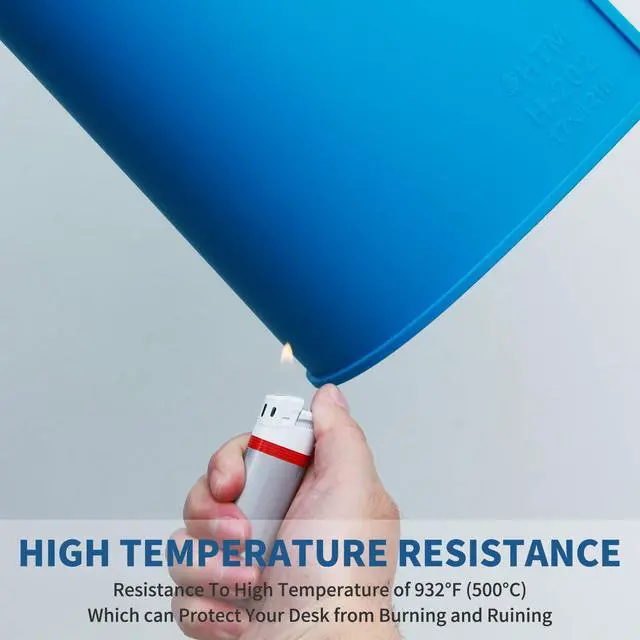 Alt view image 3 of 7 - Heat Insulation Silicone Repair Mat with Scale Ruler and Screw Position for Soldering Iron, Phone and Computer Repair Size: 14 x 10 Inches (H-201)