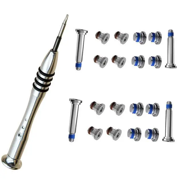 Alt view image 2 of 7 - 2 Sets Replacement Screws with Screwdriver for MacBook Air 13 inch A1369 A1466 2010 to 2017, Unibody Bottom Case Cover P5 Pentalobe Repair Replacement Tool Kit Notebook Laptop PC Computer Screw