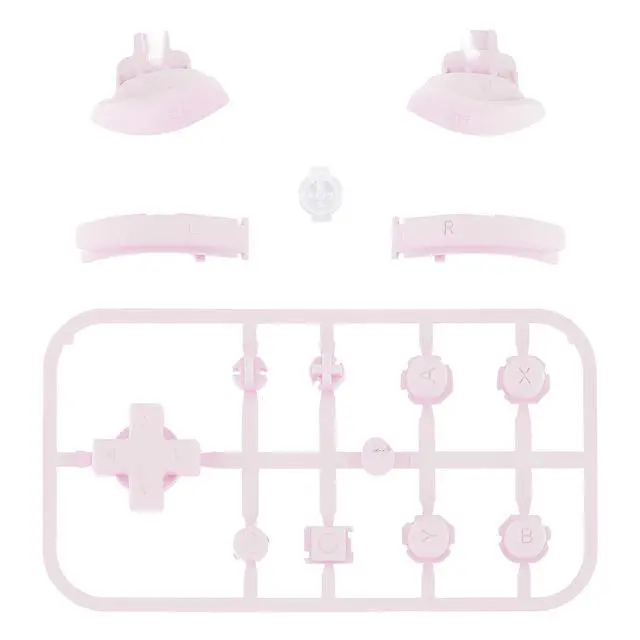 Alt view image 2 of 7 - Cherry Blossoms Pink Replacement ABXY Home Capture Plus Minus Keys Dpad L R ZL ZR Trigger for Nintendo Switch Lite, Full Set Buttons Repair Kits with Tools for Nintendo Switch Lite