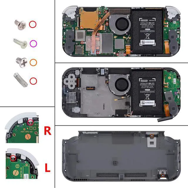 Alt view image 7 of 7 - Cherry Blossoms Pink Replacement ABXY Home Capture Plus Minus Keys Dpad L R ZL ZR Trigger for Nintendo Switch Lite, Full Set Buttons Repair Kits with Tools for Nintendo Switch Lite
