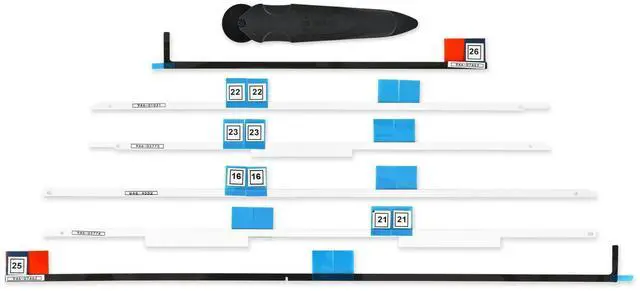 Main image of Adhesive Strips Compatible with iMac Intel 27" (2012-2019) - Repair Kit