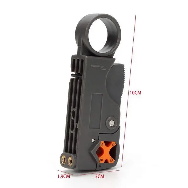 Alt view image 6 of 7 - RG58 Plug Crimp Connector and Striping Crimp Tool for RG58/RG59/RG6 10 Pack Red